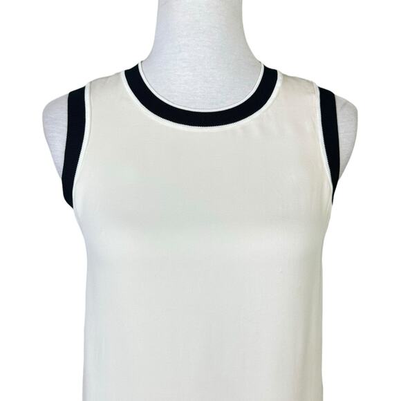 Rag & Bone Maude 100% Silk Georgette Ivory Cream Tank Sleeveless Top - Picture 5 of 12